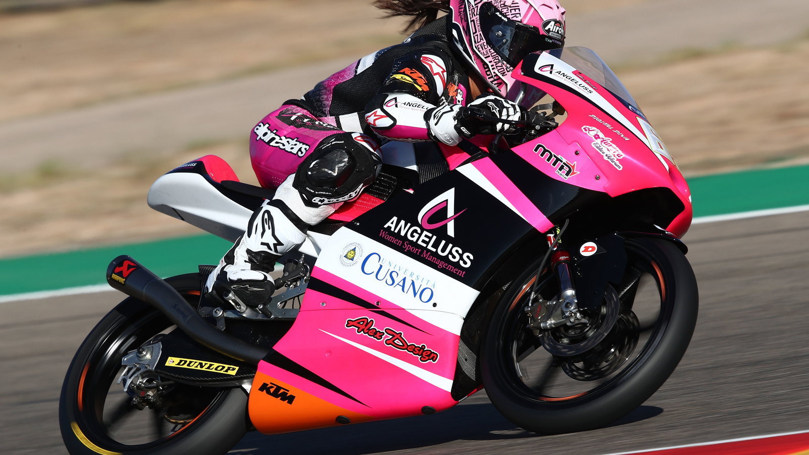 Maria Herrera, 2022 Moto3 Aragon Grand Prix. - Gold and Goose