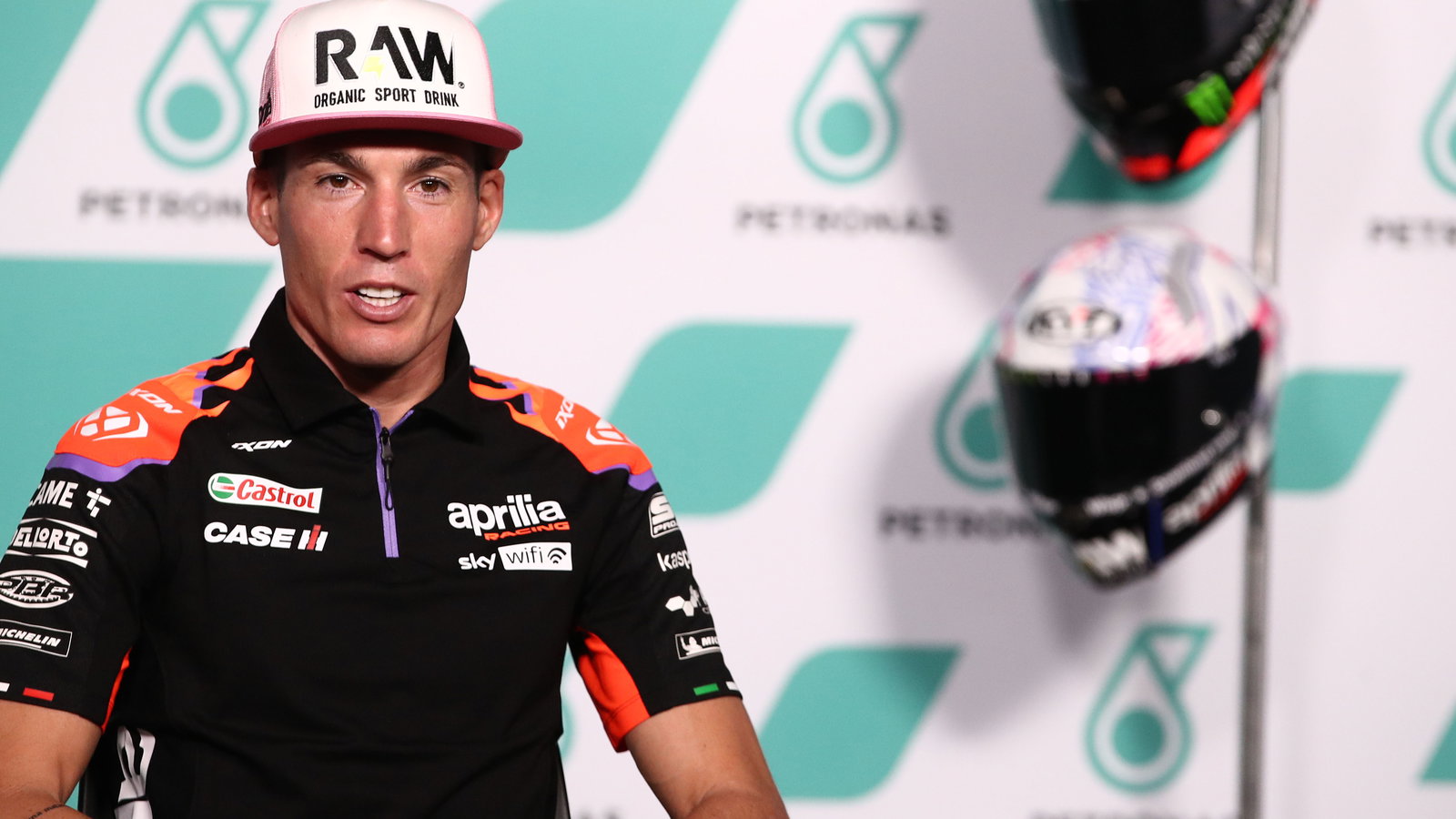 Aleix Espargaro, 2022 MotoGP Malaysian Grand Prix press conference. - Gold and Goose