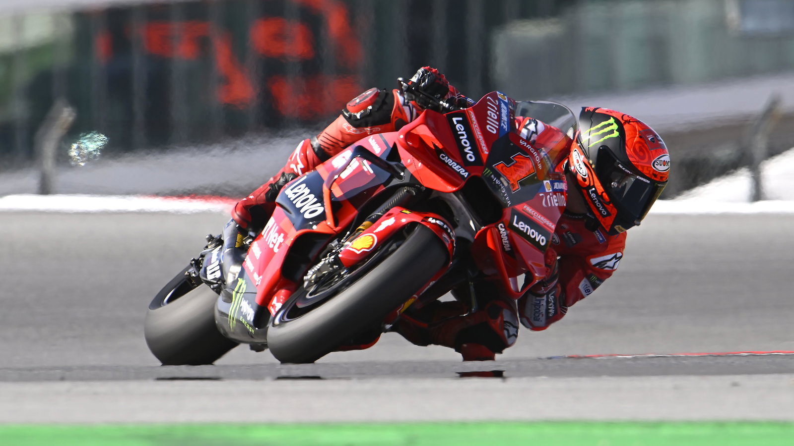 Francesco Bagnaia, 2023 MotoGP Portimao Test. - Gold and Goose