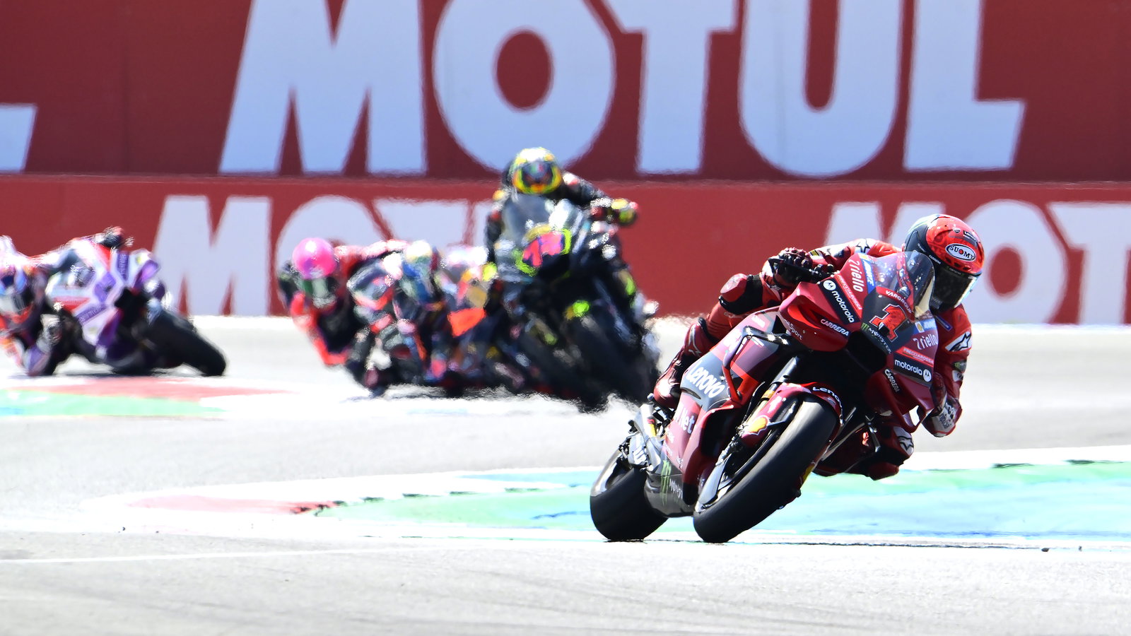 Francesco Bagnaia leads 2023 MotoGP Dutch TT. - Gold and Goose