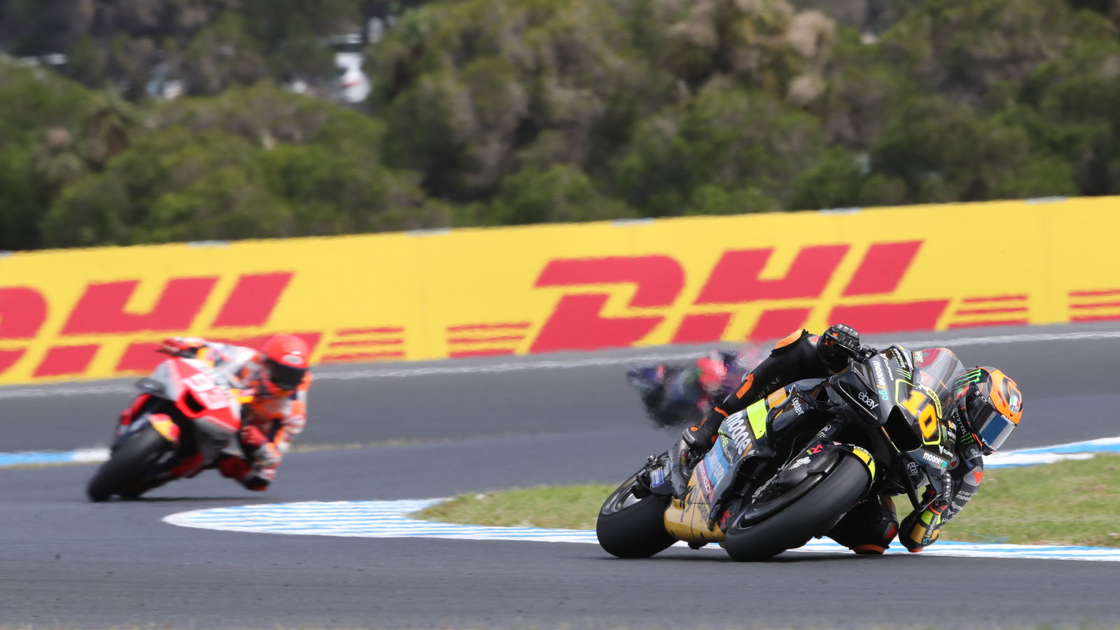 Luca Marini, Marc Marquez, 2023 MotoGP Australian Grand Prix. - Gold and Goose