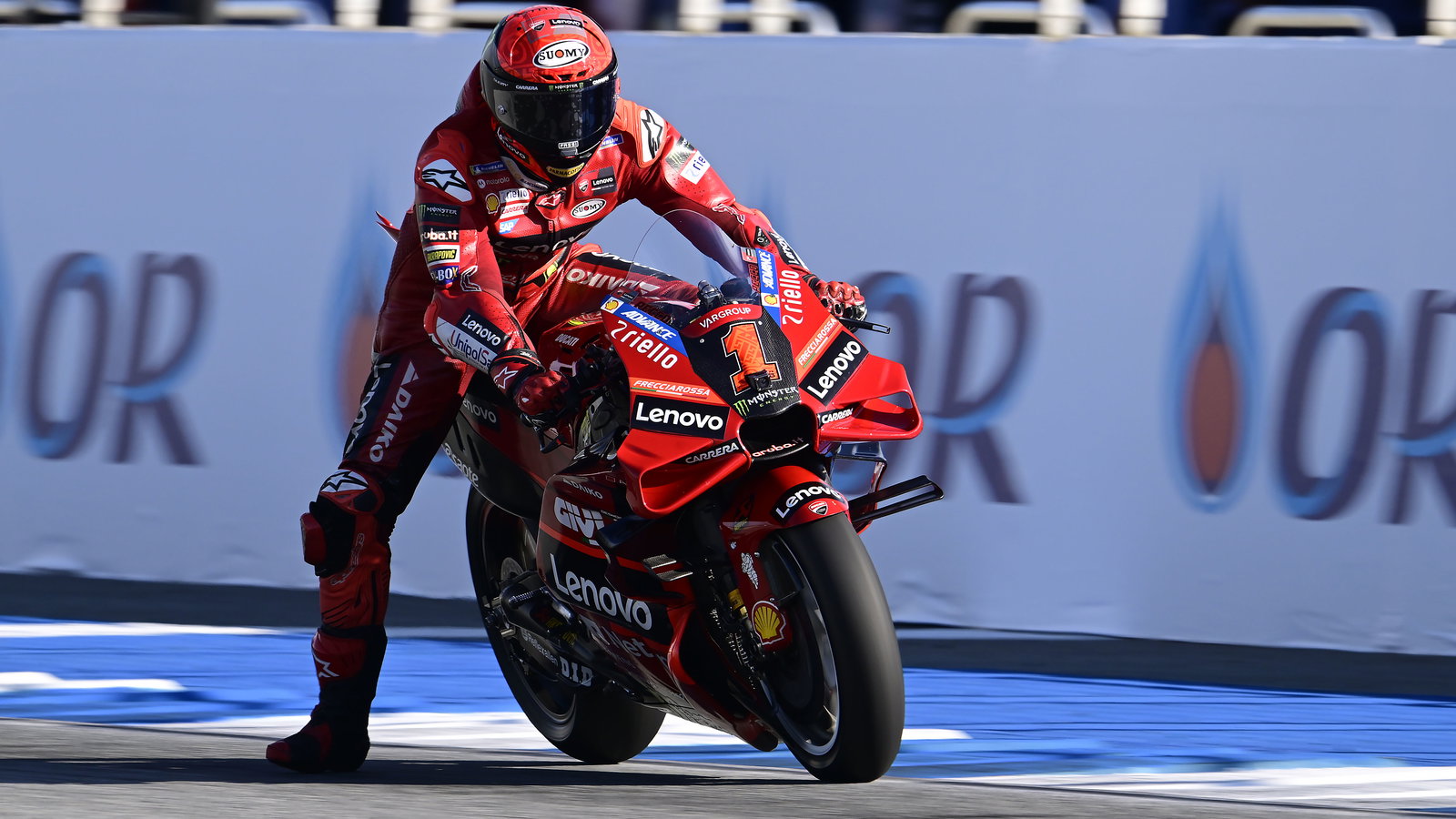 Francesco Bagnaia, 2023 MotoGP Thai Grand Prix. - Gold and Goose