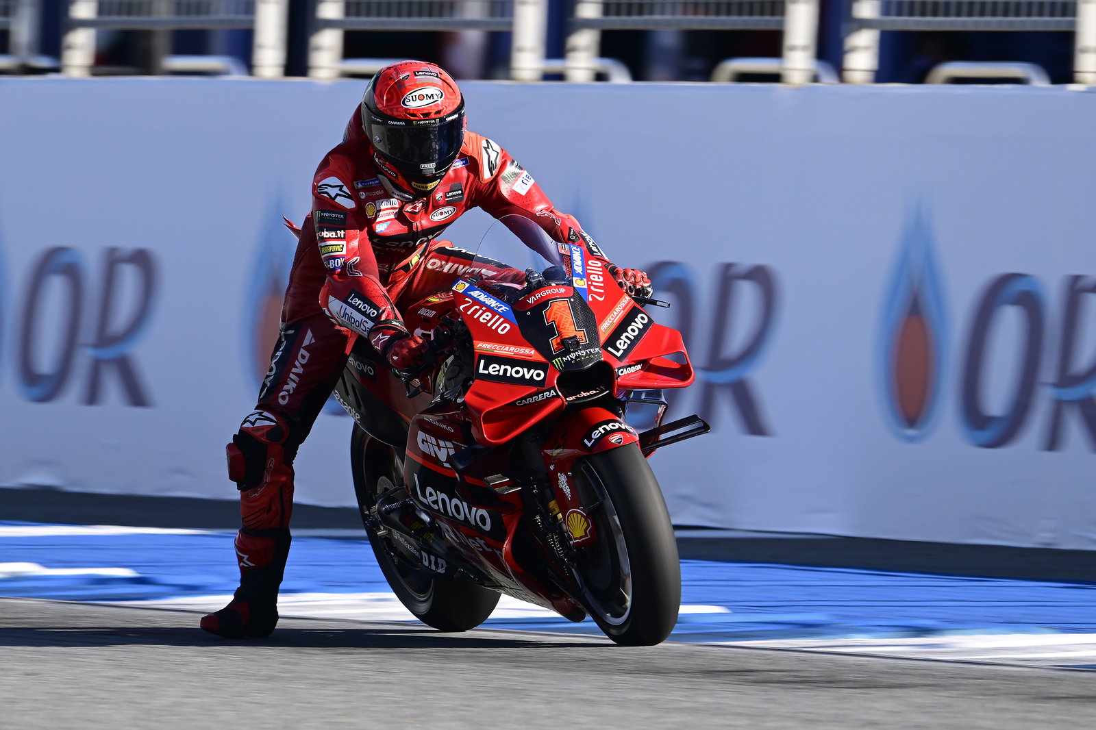 Francesco Bagnaia, 2023 MotoGP Thai Grand Prix. - Gold and Goose