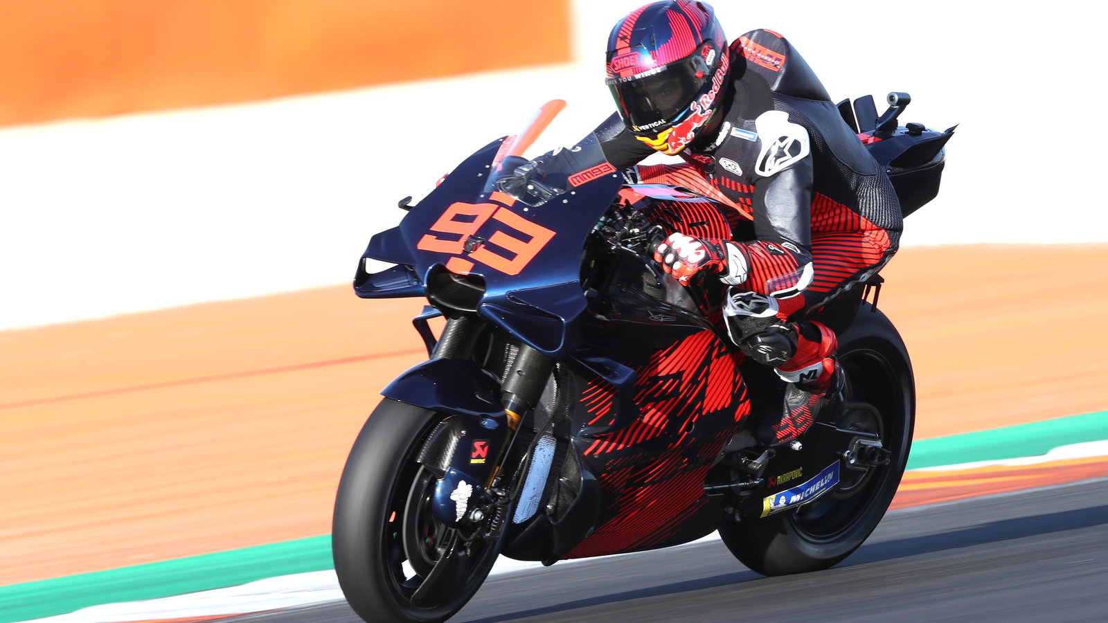 Marc Marquez, 2024 MotoGP Valencia test. - Gold and Goose