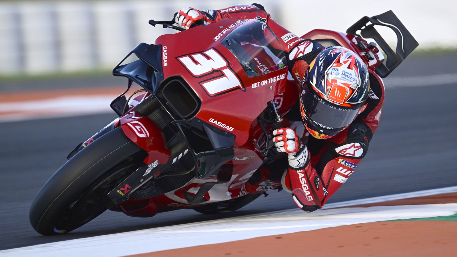 Pedro Acosta, 2024 MotoGP Valencia test. - Gold and Goose