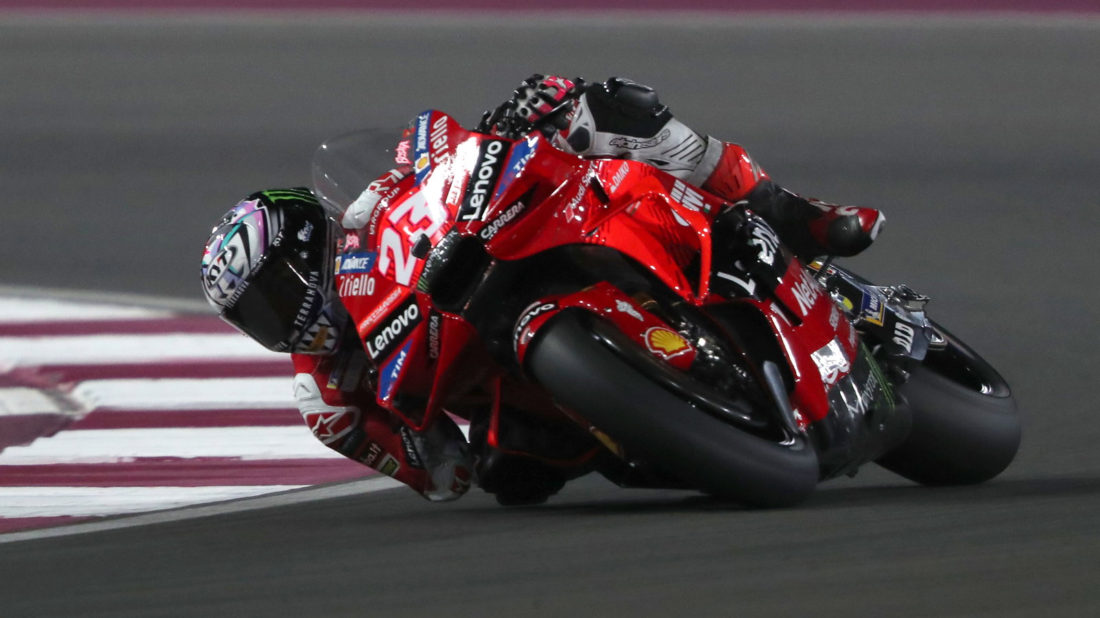 Enea Bastianini, 2024 MotoGP Qatar Test. - Gold and Goose