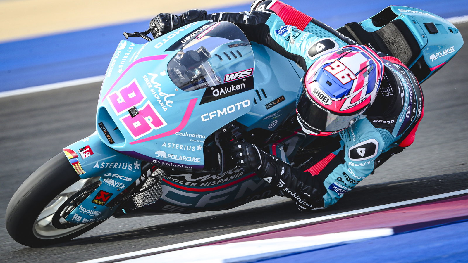 Jake Dixon, 2024 Moto2 Qatar Grand Prix. - Gold and Goose