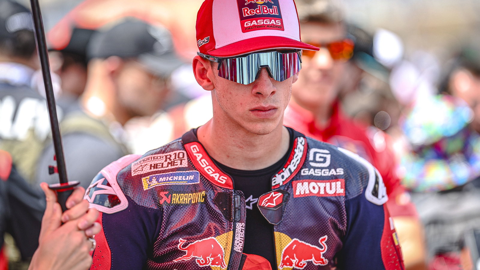 Pedro Acosta, 2024 MotoGP Grand Prix of the Americas grid. - Gold and Goose