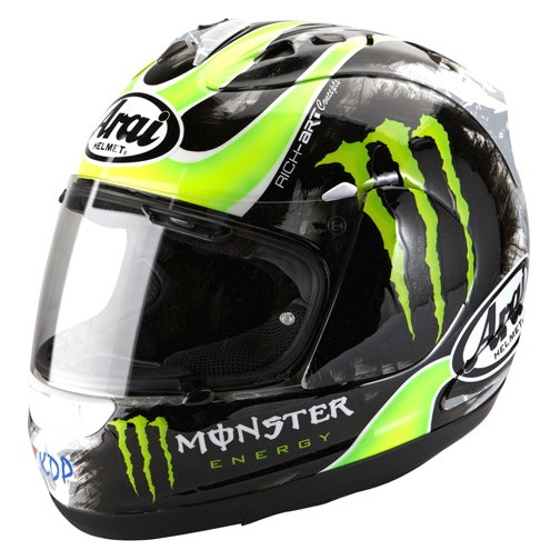 A carbon fibre Arai RX-7 RC. Suits you..