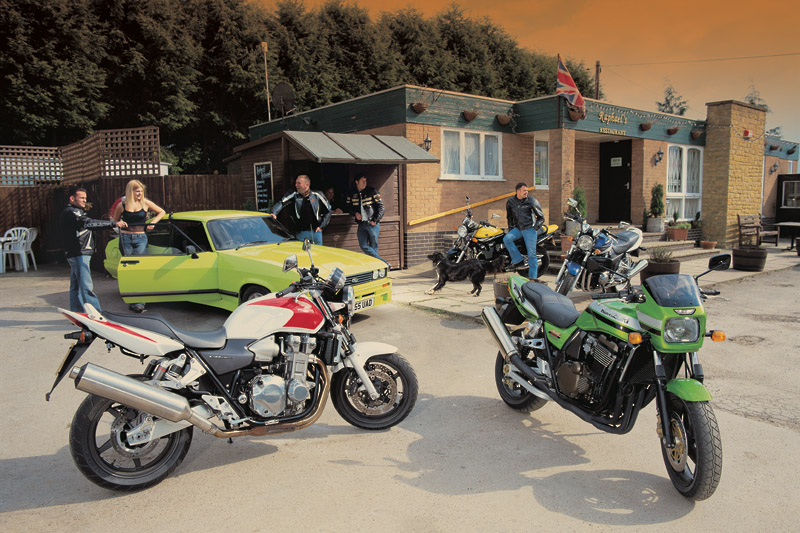 Retro Cool: Honda CB1300, Yamaha XJR1300, Kawasaki ZRX1100, Suzuki