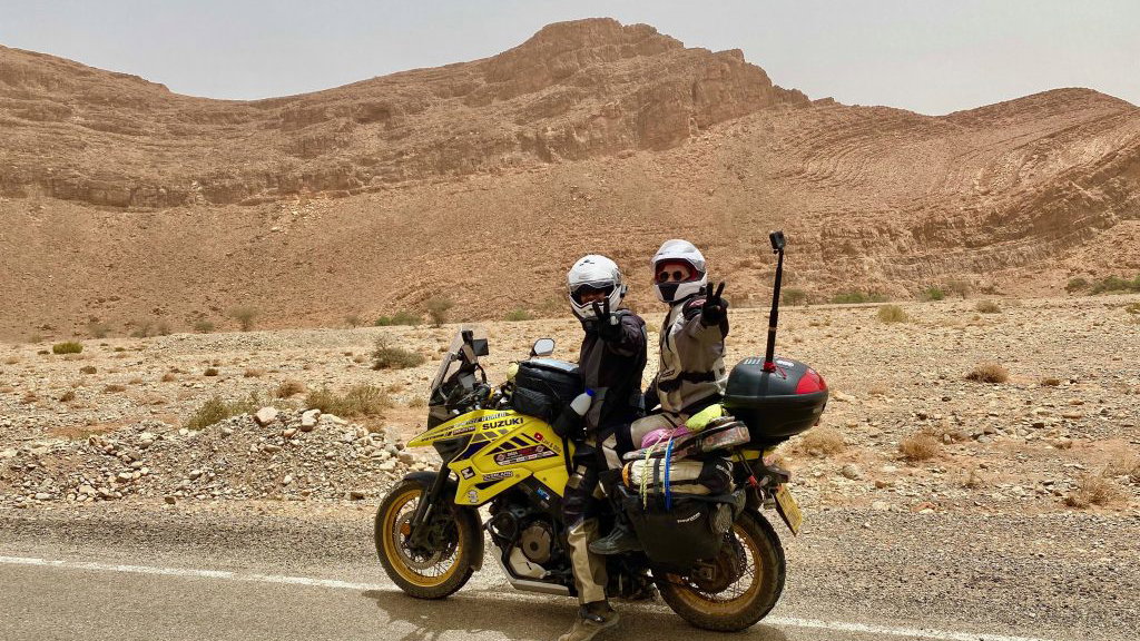 Suzuki V-Strom 1050XT Sets Record for Epic Round-the-World Trip