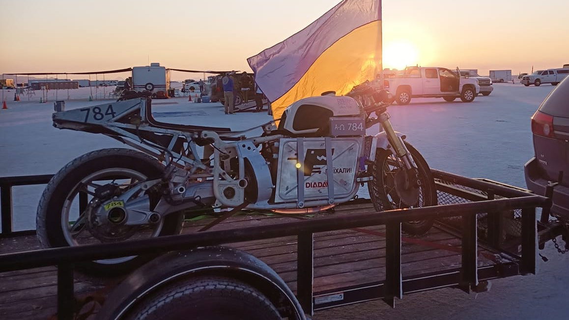 Delfast Dnepr Electric Motorcycle land speed record