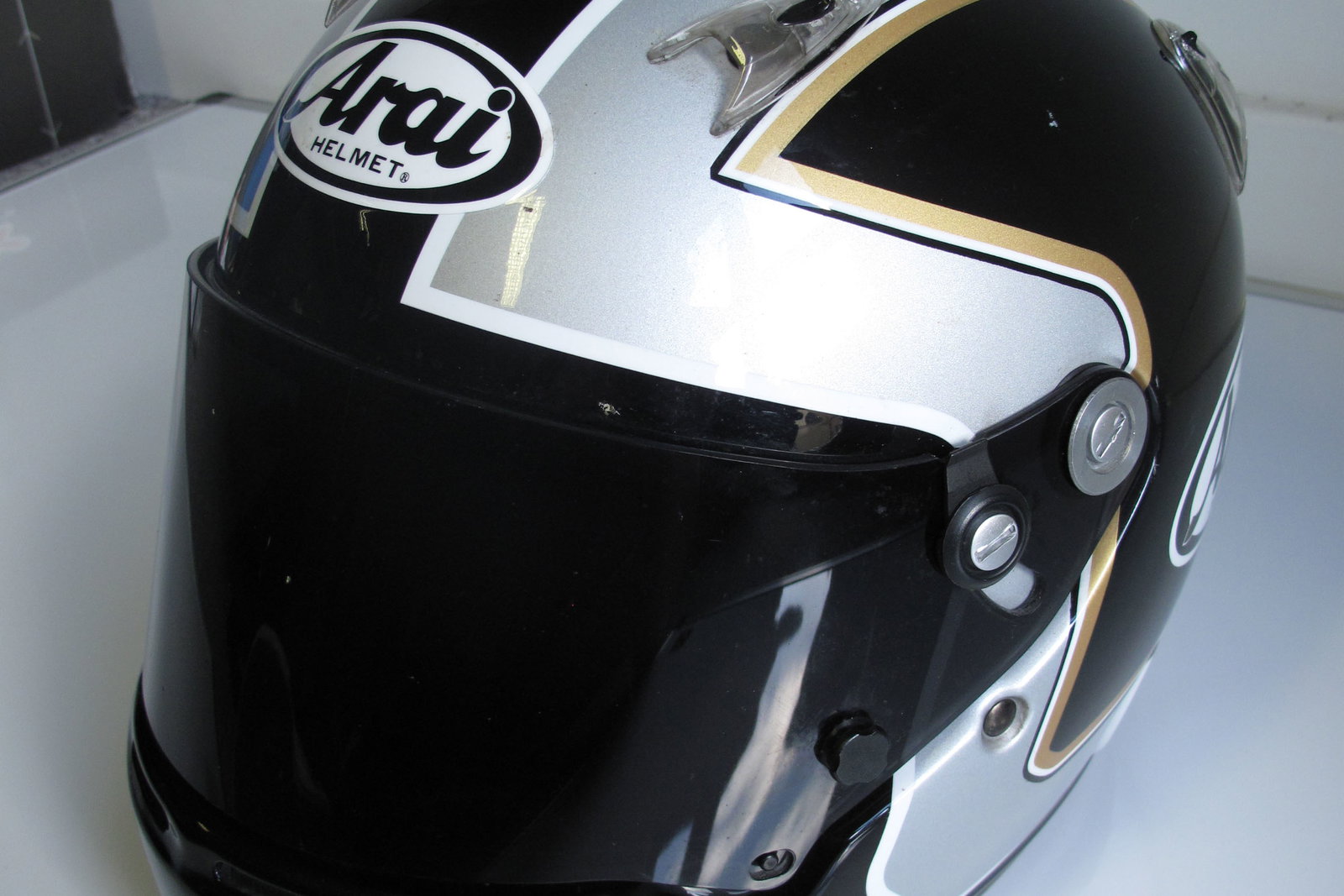 arai gp5 helmet for sale GP-5W - White X VAS systems of increasing the amount of shell surface to improve glancing off ability Arai - XD-5 Off-Road Helmet