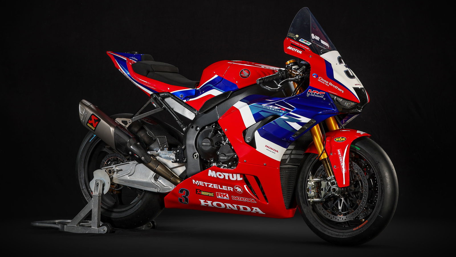 John McGuinness 2023 #3 Honda Racing UK CBR1000RR-R Fireblade
