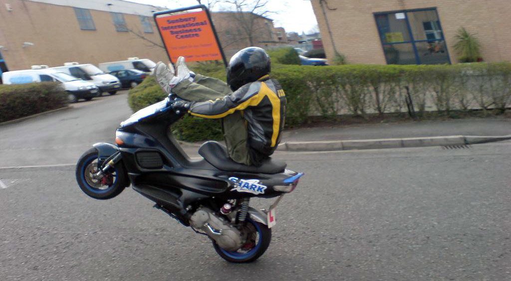 Batpod in action