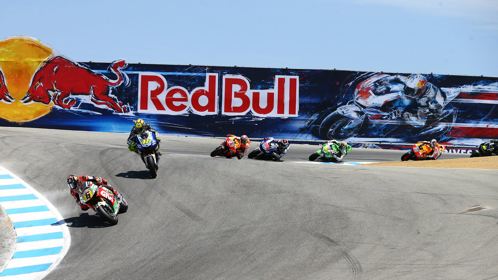 Stefan Bradl leads 2013 MotoGP US Grand Prix. - Gold and Goose