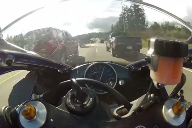 Bond rooftop bike stunt in TV report