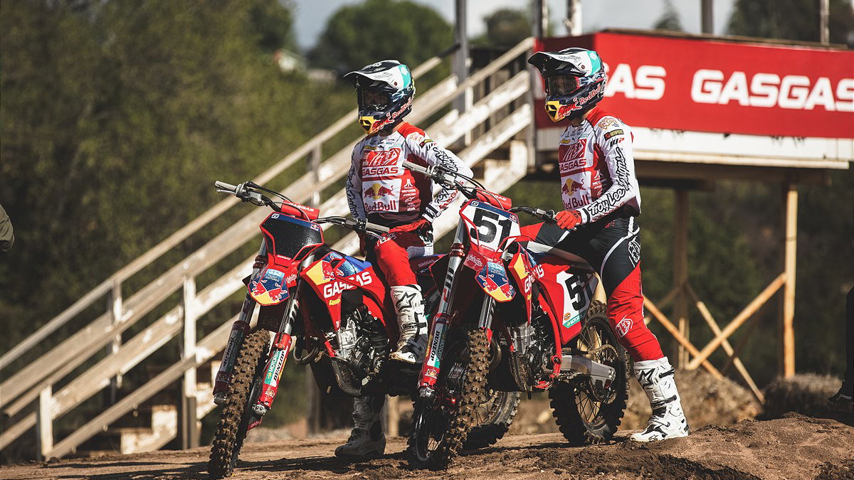 2023 GasGas MC 250F and MC 450F Factory Edition bikes. - GasGas