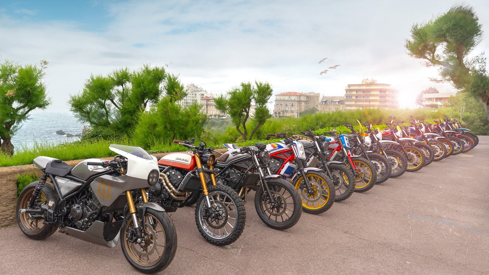 Honda CL500 line-up, Wheels & Waves 2024.