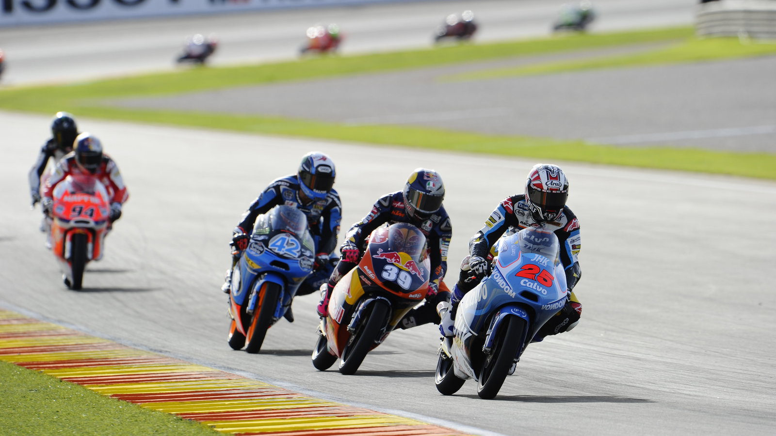 Maverick Vinales, Luis Salom, Alex Rins, 2013 Valencian Grand Prix. - Gold and Goose