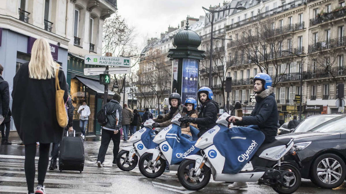 Scooters in Paris