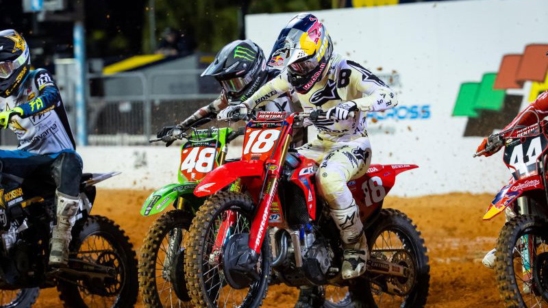 Jett Lawrence, Cameron McAdoo, Daytona Supercross 2022.