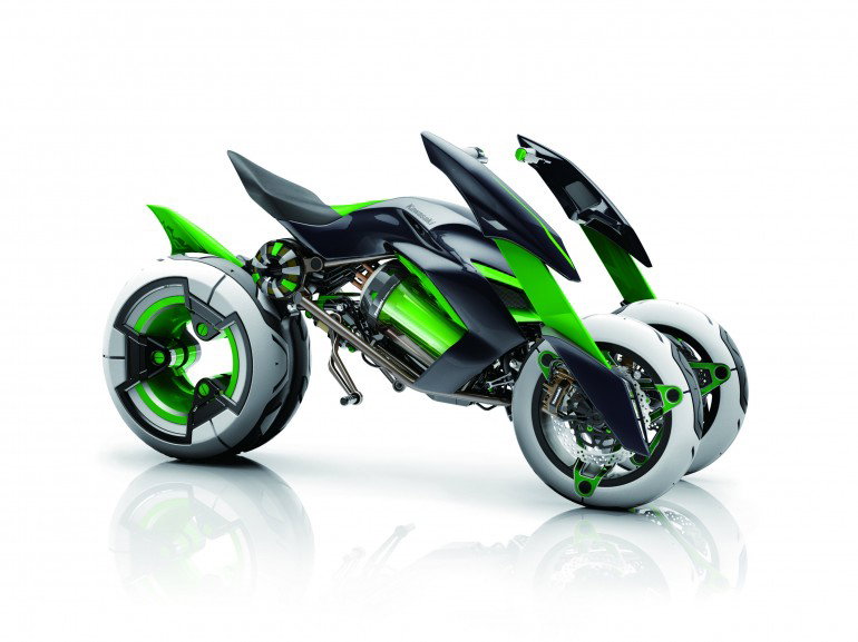 Kawasaki's morphing electric trike | Visordown