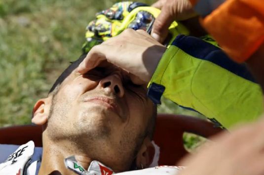 Rossi crash update