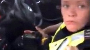Speed trap cops drive off after confrontation