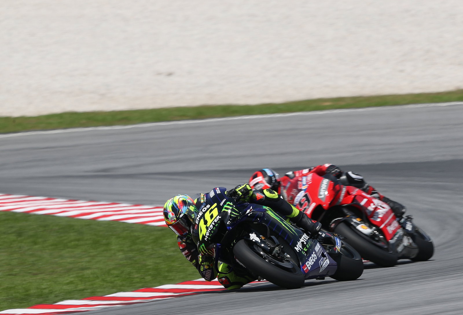 Morbidelli: Racing Rossi motivating, Bagnaia impressive