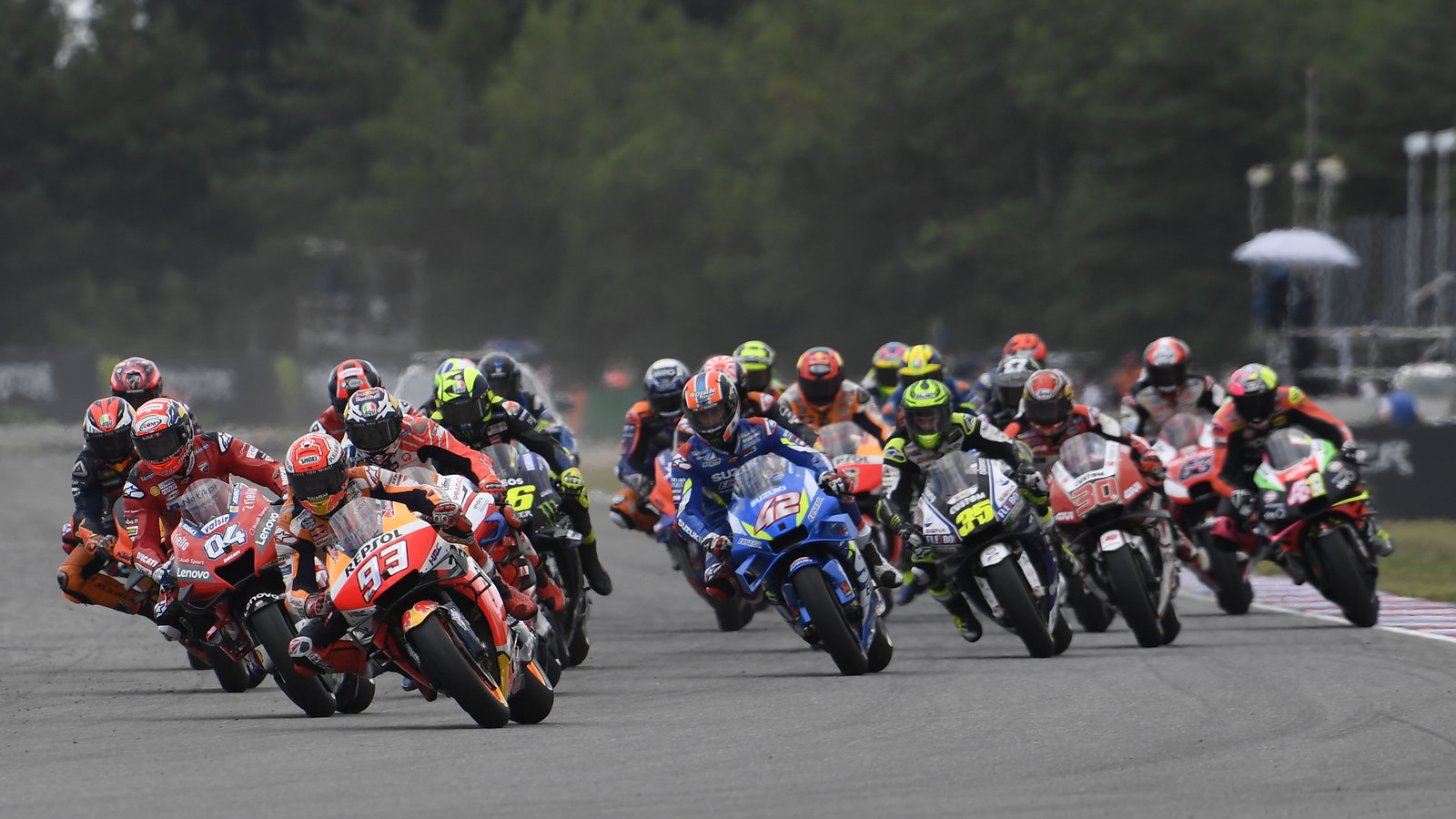 Start of MotoGP race