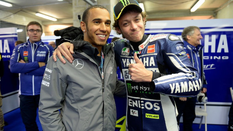 Valentino Rossi Lewis Hamilton