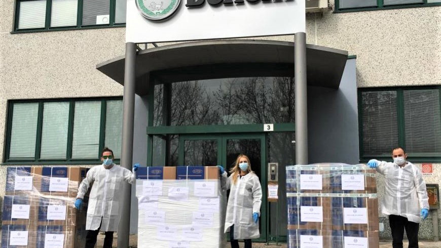 Benelli donates to coronavirus fight [credit: Benelli Facebook]