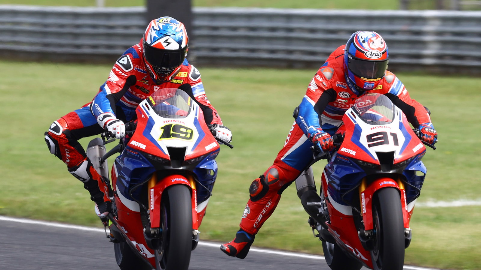 Leon Haslam, Alvaro Bautista - Honda WorldSBK