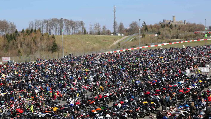 45,000 bikers descend on the Nürburgring for 25th