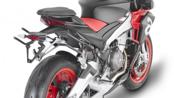 Givi Remove X on Aprilia, rear shot.