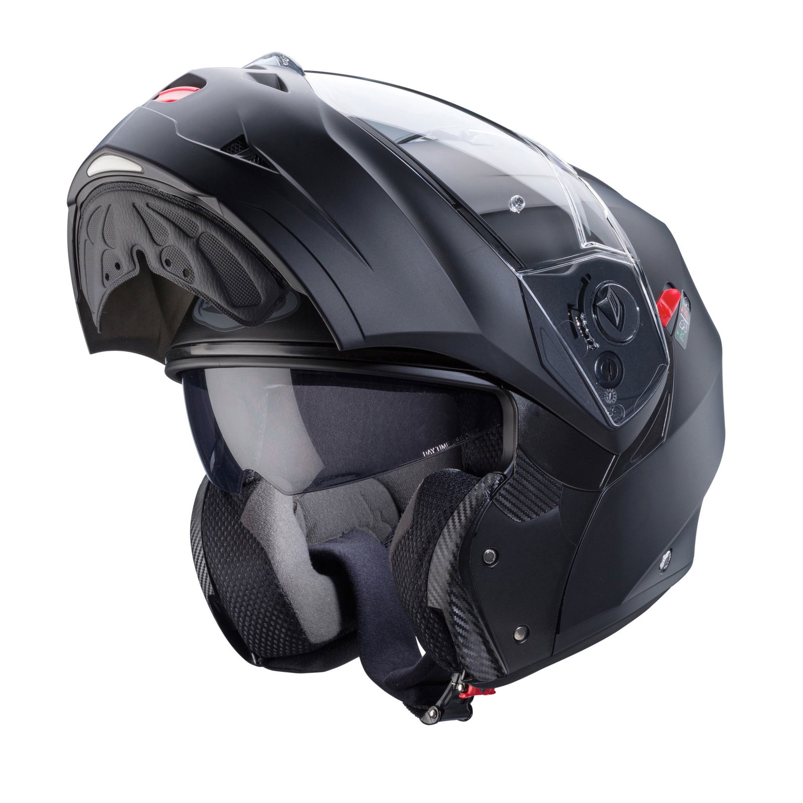 duke matte black motorcycle helmet II Superlegend Removable and washable liner and cheek pads made with a hypo CABERG DUKE EVO Matt Black