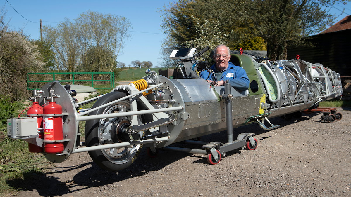 Guy Martin 400mph streamliner motorcycle