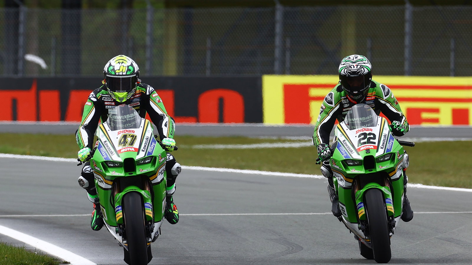 Axel Bassani, Alex Lowes, 2024 Dutch WorldSBK. - Gold and Goose