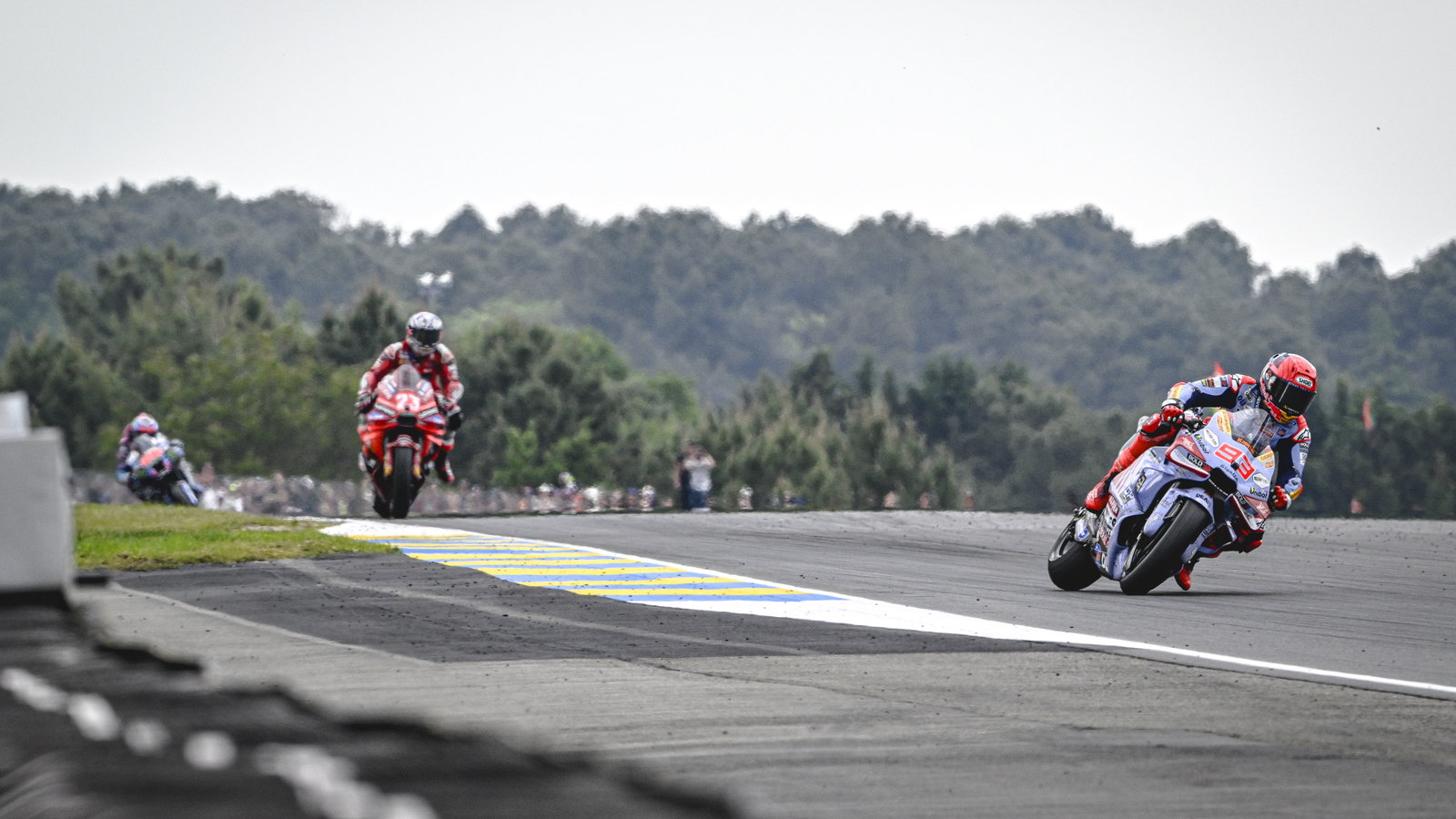 Marc Marquez, Enea Bastianini, 2024 MotoGP French Grand Prix. - Gold and Goose