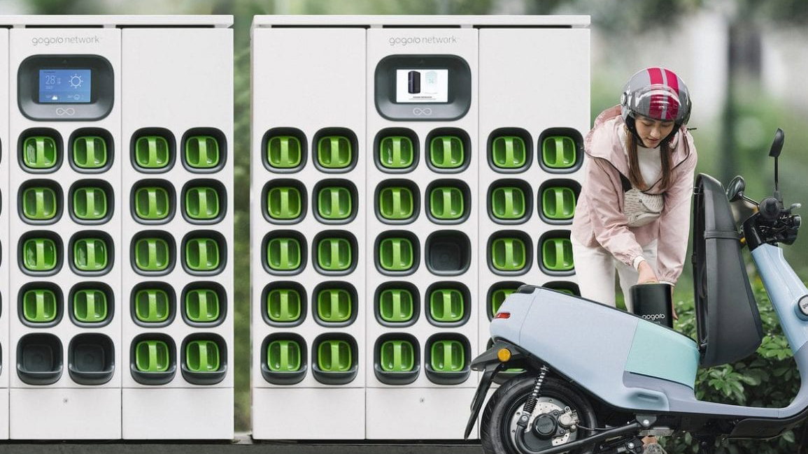 Gogoro electric scooter battery swapping technology