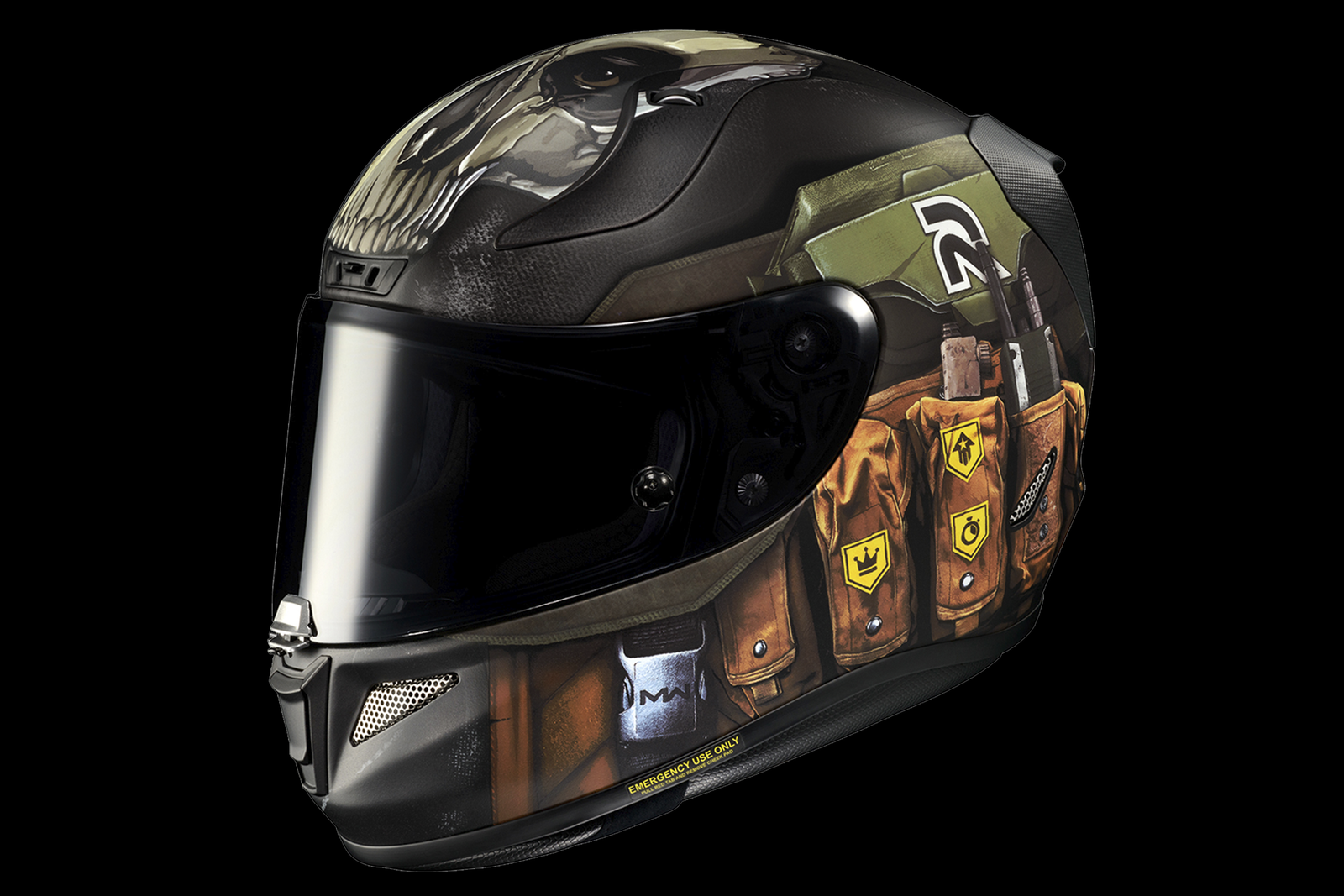 baphomet motorcycle helmet Modular Motorcycle helmet Airbrush painted Goat Skull Baphomet Evil De   Custom Airbrush Helmet