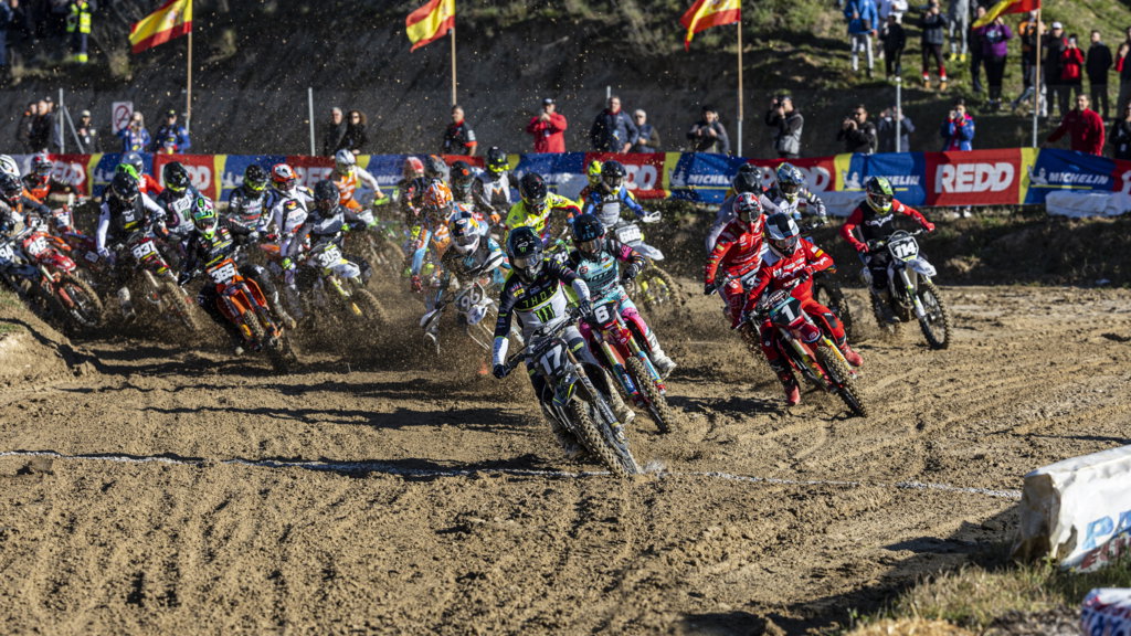 Mikkel Haarup leads MX2 field at Talavera de la Reina, 2024 Spanish Motocross Championship. - Triumph