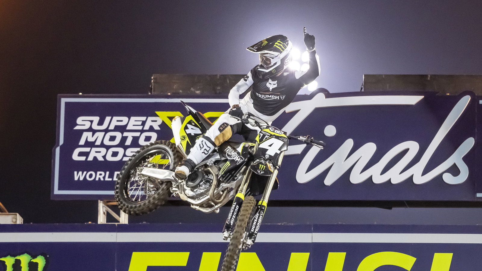 Triumph Motocross bike ridden by Ricky Carmichael