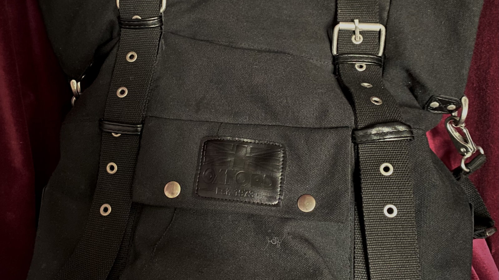 Oxford Heritage Backpack in Black - Front