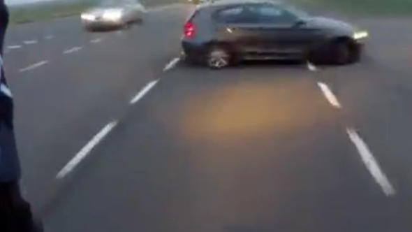 Watch: Motorcyclist's near miss because of careless driving | Visordown