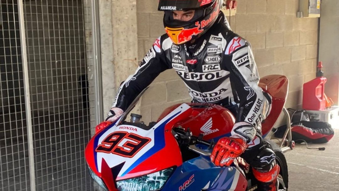 Marc Marquez, CBR600RR, first test after Indonesia diplopia.