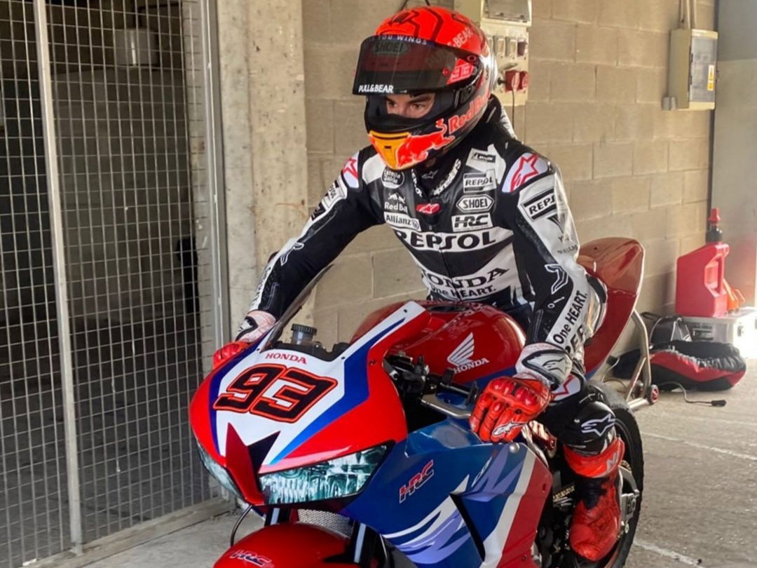 Marc Marquez, CBR600RR, first test after Indonesia diplopia.