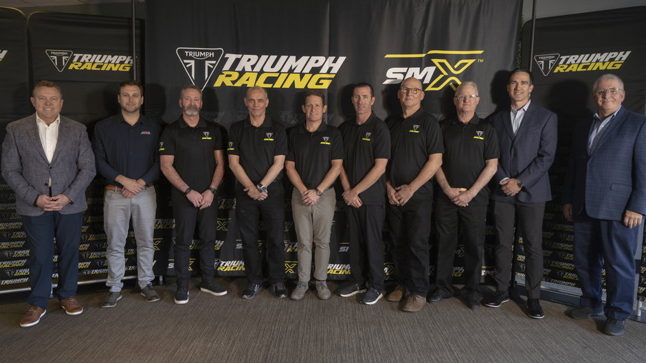 Triumph Racing US SuperMotocross team announcement. - Triumph