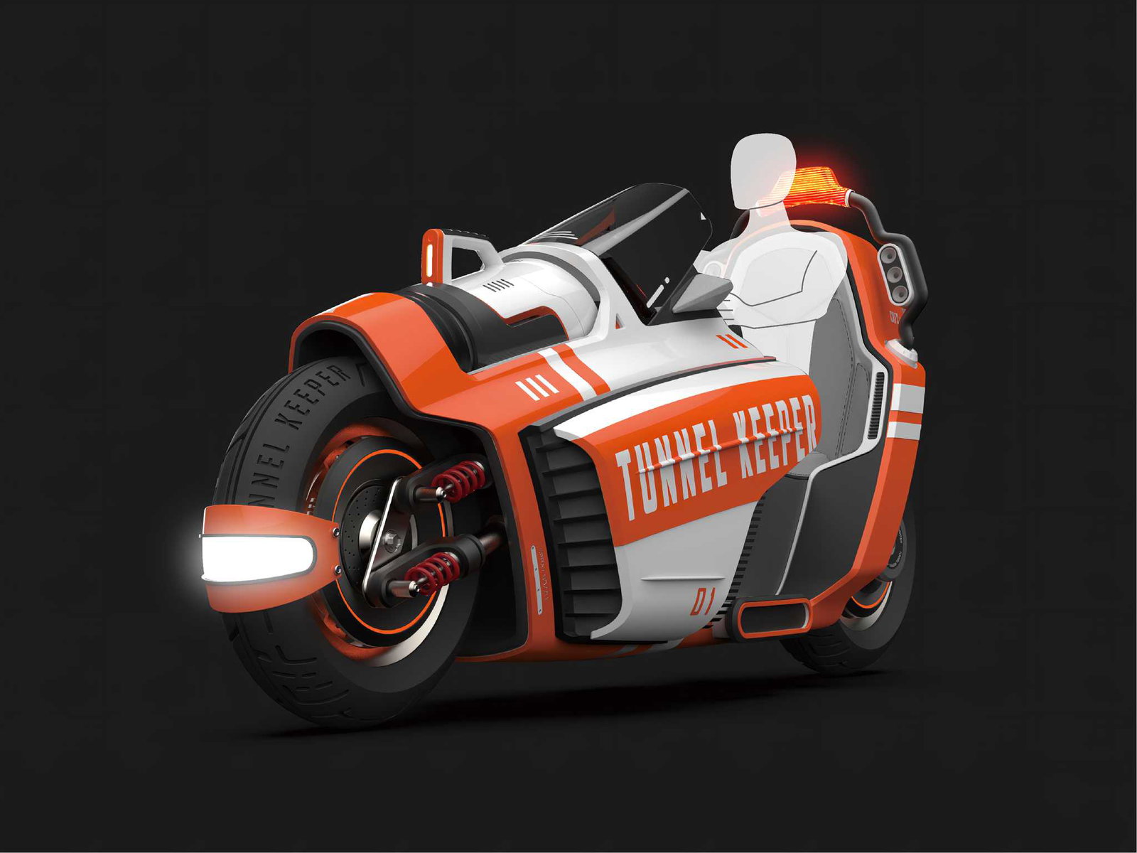 Tunnel Keeper concept electric motorcycle